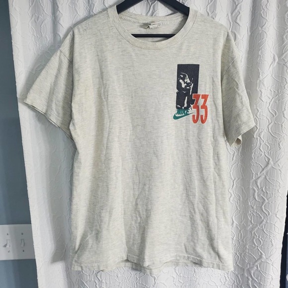 Vintage 90s XL Nike Scottie Pippen Bulls Player T Shirt Sportswear - Picture 4 of 8